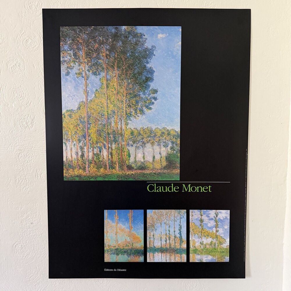 Claude Monet Editions du Desastre 31.5x23.5" Poster Print 1992 Collection Trois
